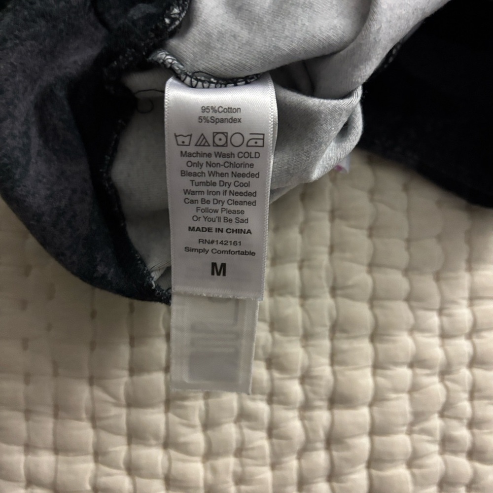 LuLaRoe Black Camouflage Biker Shorts - Picture 6 of 8